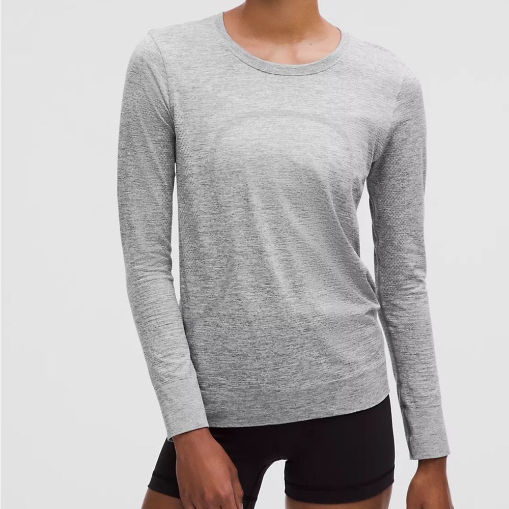 Lululemon Swiftly Tech Long Sleeve Shirt - Gray, Size 14